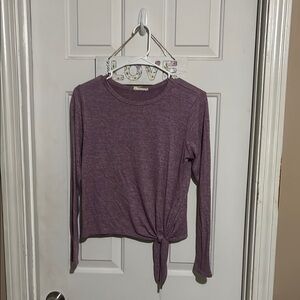 Women's Purple Long Sleeve Top